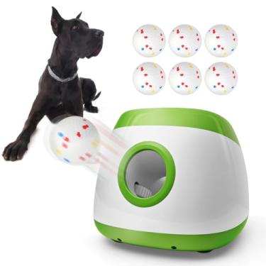 Imagem de AIRSHOOTER Lançador automático de bolas para cães, lançador de bola de controle remoto para cães com 6 bolas (verde)