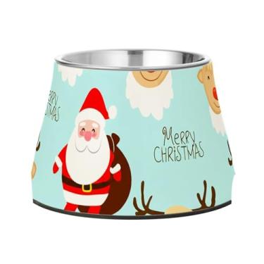 Imagem de Burbuja Tigela de aço inoxidável para comida e água, antiderrapante para cães médios e gatos, 590 ml