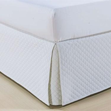 Imagem de Saia Box Queen Matelassê Ultrasônica Atenas Branca