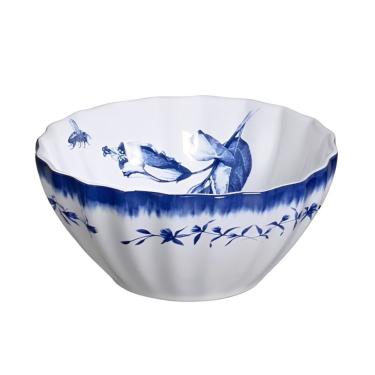 Imagem de Bowl Para Sopa Tigela De Cerâmica Azul E Branco Demoiselle Scalla 650ml