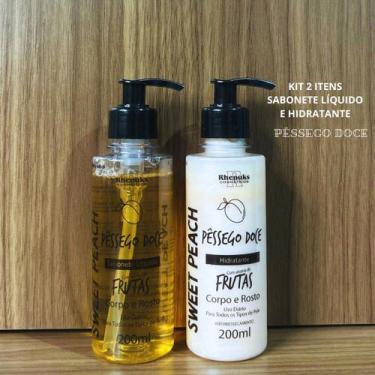 Imagem de Kit Corpo e Rosto Rhenuks Pêssego Doce 2 Itens 200ml