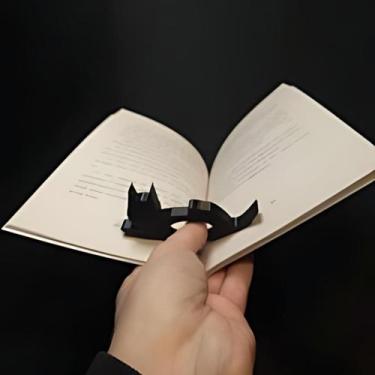 Imagem de Marcador Pagina Livro Caderno GATO BOOKMARK Criativo Leitura Divertido