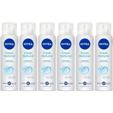 Imagem de Kit Desodorante Aerosol Nivea Fresh Natural 150ml - 6 unidades