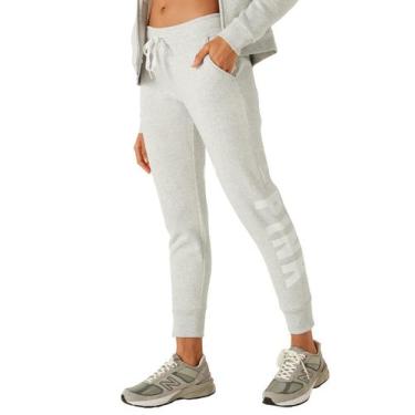 Imagem de Calça de moletom com logotipo rosa da Victoria's Secret para mulheres