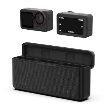 Imagem de TELESIN Carregador de bateria Osmo Action 6 5 Pro para DJI Action 5 Pro/Action 6 Triple Slot PD 30W, capa de carregamento rápido com cabo tipo C, capa totalmente compatível com bateria DJI Osmo Action