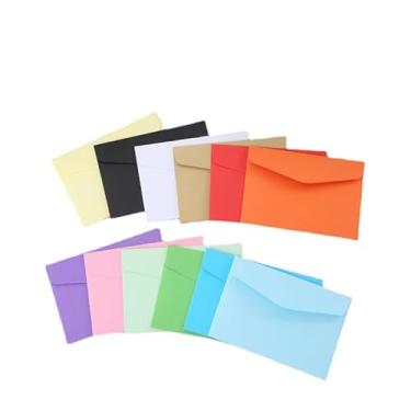 Imagem de 10 envelopes multicoloridos, mini envelopes de 11,5 x 8,2 cm para cartões, convites, cartas, lembrancinhas de festa de casamento, envelopes de papel kraft de 120 g