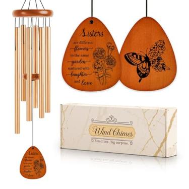 Imagem de SteadStyle Presentes de Irmãs de Irmãs-Ideias para Presentes de Aniversário de Irmãs Sinos de Vento, Presentes de Aniversário de Natal Exclusivos para Irmã, Irmã Mais Nova, Irmã Mais Velha, Cunhada, P