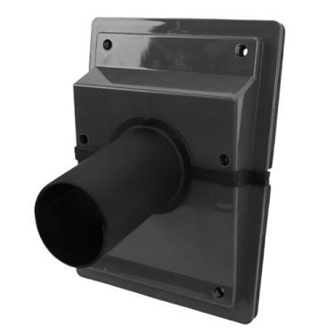 Imagem de AUNMAS Kit de Cobertura de Conjunto de Linha de Penetração de Parede HVAC, Tampa de Parede AC Dividida de Plástico para Sistemas de Ar Condicionado Interno e Externo Com Vedação de (Cinza)