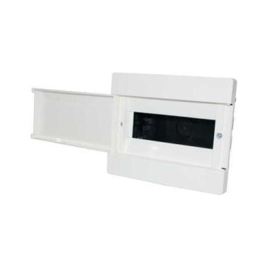 Imagem de Caixa De Distribuição Embutir 9 Din - 6 Ul Para Disjuntor - Branco E P