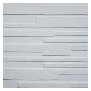 Imagem de Placa Painel Ripada 50x50cm - kit 20 peças 5m²(Canjica)