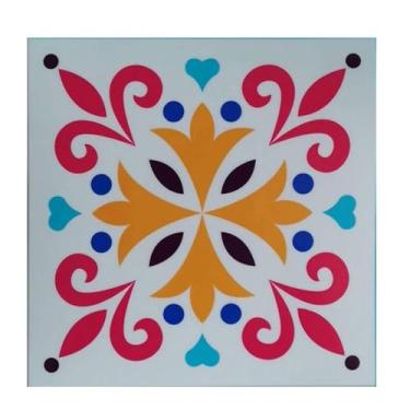 Imagem de 1 unidade Autocolante de Azulejo Retrô em PVC Decalques para Parede Removíveis Cozinha Banheiro Decoração Residencial Proteção Organizada Fácil Aplica