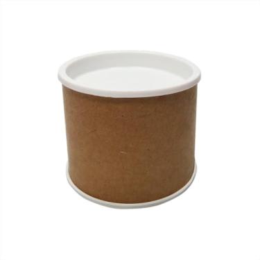 Imagem de Kit 10 Tubo Lata 6x5 Personalizar Lembrancinha Festa Decoração Tampa Plástica (Branco)