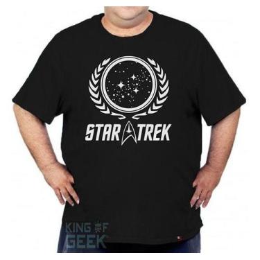 Imagem de Camiseta Plus Size Star Trek Camisa Jornada Nas Estrelas - KING OF GEE