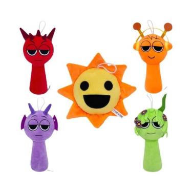 Imagem de Brinquedos De Pelúcia Para Crianças, Boneca Sprunki, Almofada De Jogo,