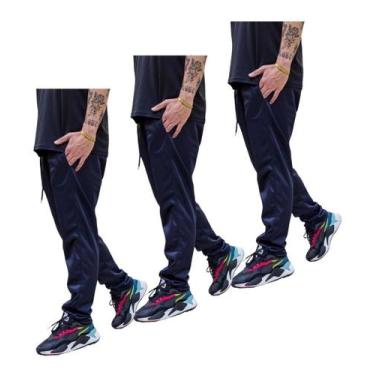 Imagem de Kit 3 Calças Homem Estiloso Esportiva Flanelada Inverno 075 - J94 Conf