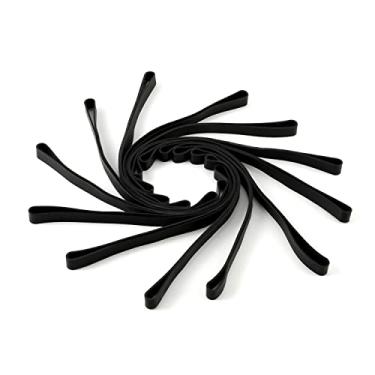 Imagem de 12 pulseiras de borracha de silicone, conjunto de tiras elásticas de silicone resistente para embalar ou agrupar cadernos, equipamentos ao ar livre, recipientes, marcadores, caixas, itens de casa ou