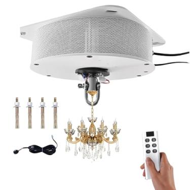 Imagem de CNAOHGHN Kit De ElevaçãO Para Lustre,Elevador Para LumináRias Pendentes De Alta ResistêNcia,Curso De ElevaçãO De 5 A 6 Metros,Com Controle Remoto, Guincho Para Lustre: Carga MáXima De 20 A 80 Kg