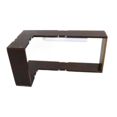 Imagem de YWJLQH Prateleira de Canto de Madeira, Multifuncional, Rústica, Decorativa, Organizadora para Casa, Quarto de Bebê, Banheiro E Quarto, com Luz, Tamanho real