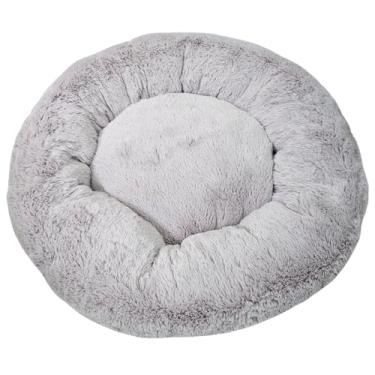 Imagem de Cama Pet Caminha Redonda Pelúcia Nuvem Cachorro Gato 50 x 50cm (Cinza)