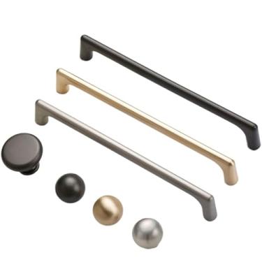 Imagem de CXYFQUUK Puxadores e puxadores de armário de liga de zinco puxadores de gaveta sólidos puxadores de armário de cozinha puxadores de móveis ferragens 2 peças (botão cinza pérola)