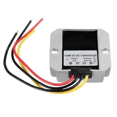 Imagem de 1 peça 30-90V 60V 36V 48V 72V para 24V 5A 120W 24V Transformador regulador de tensão descendente fonte de alimentação de carro DC DC Buck conversor (48 V (30-60 V))