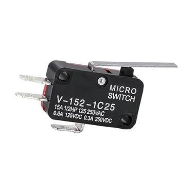 Imagem de ElectronicSwitch V-152-1C25 SPDT 1NO 1NC Pin Breve Rettilineo Cerniera Leva Limit Interruttore