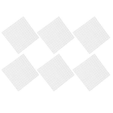 Imagem de AYNEFY Divisor de Grade 6 Unidades Divisor de Grade Fundo do Tanque de Peixes Isolamento Caixa de Corte Bandeja de Emenda Filtro Inferior do Aquário Louvre para Acessórios Domésticos de Tanque de