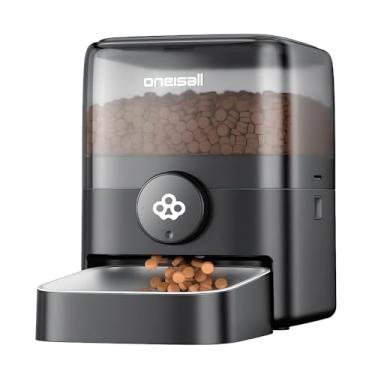 Imagem de Comedouro Automático 3 Litros Programável para Cães e Gatos | Alimentador Pet Botão Horários Regulares | Dispenser Ração Diária | Modelo PF05