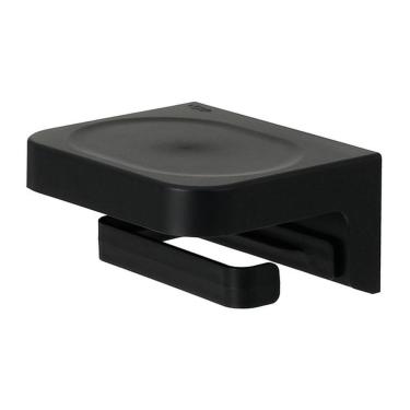 Imagem de Porta Papel Higiênico de Parede Eleve - Preto - Ou