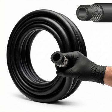 Imagem de 10Mts Mangueira 1/4" de Alta Pressão Ar / Água para Compressor e Lavadora