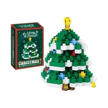 Imagem de Blocos De Montar Micro Do Papai Noel E Renas, Jogo De Dominó DIY, Queb