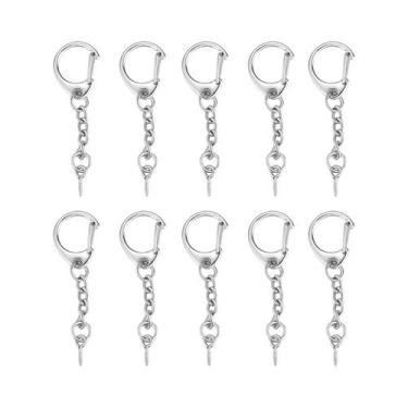 Imagem de Conector Em Forma De C Para Chaveiro Com Fecho Lagosta, 510 Peças, Ace