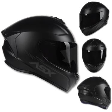 Imagem de Capacete ASX Draken Solid Monocolor Preto Fosco