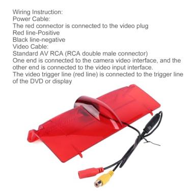 Imagem de Sunydog Câmera Reversa à Prova D'água, ângulo de Visão Amplo de 170 °, Câmera CCD 480TVL Adequada para Express Van 2003-2017, Visão Noturna IP68, Feita Material PC