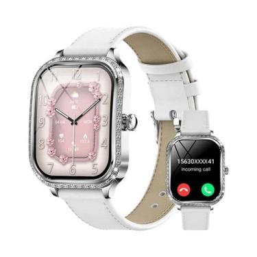 Imagem de Relógio Inteligente Feminino Com Monitor De Frequência Cardíaca E Pres