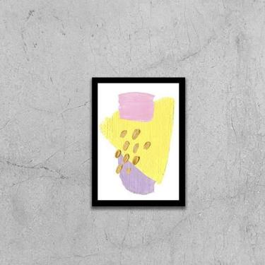 Imagem de Quadro Abstrato Candie Ii 45X34Cm - Com Vidro Moldura Preta