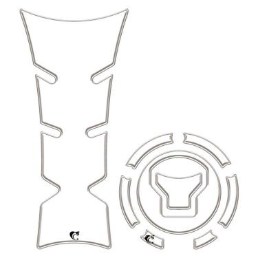 Imagem de Kit Adesivo Protetor De Tanque Moto Honda Cb Twister 300f 2025 - Transparente Transparente