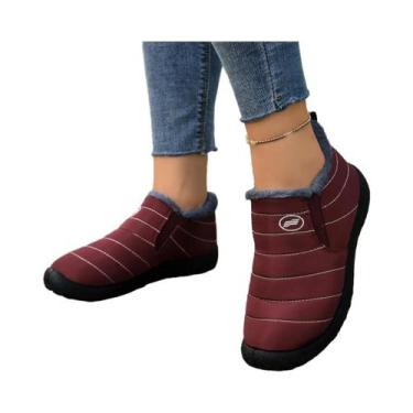 Imagem de Botas Femininas De Algodão, Outono Inverno, Quentes, Confortáveis, Ant