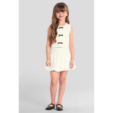 Imagem de Conjunto infantil menina com lacinhos Mundi