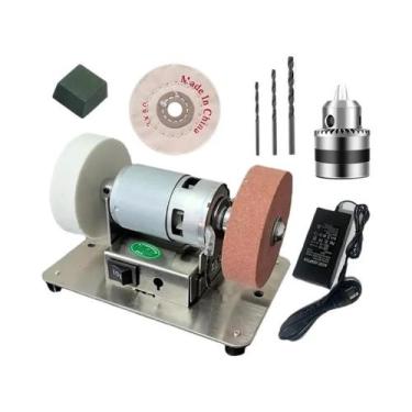 Imagem de Máquina De Moagem Dupla 100W, Polidora Elétrica De Ângulo Com Roda De 