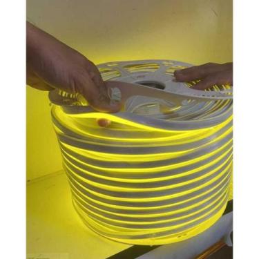 Imagem de Mangueira Led Neon Rolo 100 Metros IP65 + Conectores - Decor, 220V, Am