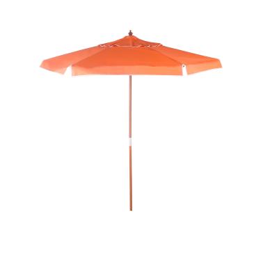 Imagem de Ombrellone Bagum em Madeira 2 metros Laranja Bel Lazer