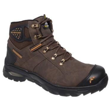 Imagem de Bota Adventure Masculina Chocolate Coturno Detalhe Biqueira - West Lin