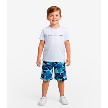 Imagem de Conjunto Infantil Camiseta e Bermuda Select Azul, 6, Azul