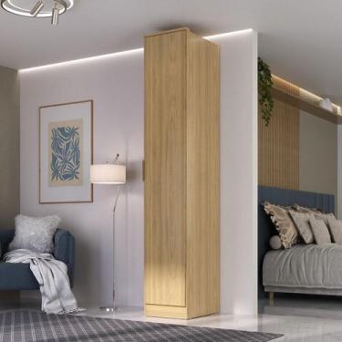 Imagem de Guarda Roupa Modular 41cm 1 Porta e Nichos 100% MDF - Mambel Q, Olmo