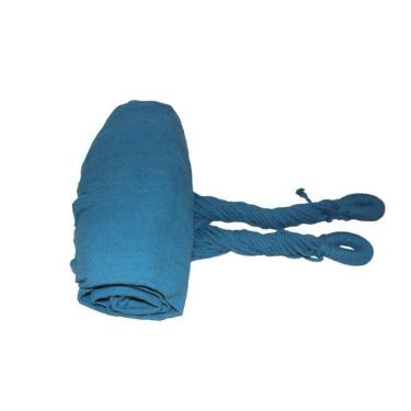 Imagem de Rede De Descanso Para Casal 3,50 Algodão Azul