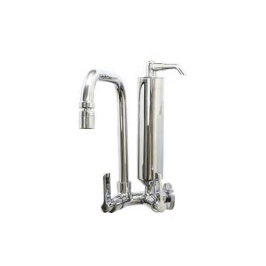 Imagem de Torneira Filtro Parede Cozinha e Copo 100% Metal Cromado - MR BANHO