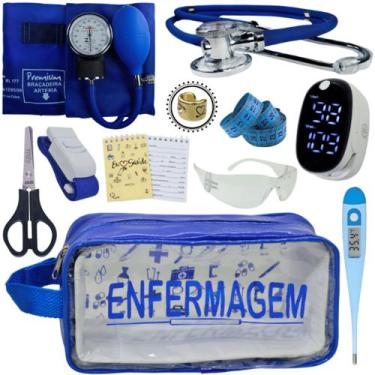 Imagem de Kit Enfermagem Aparelho Pressão Esteto Frete Grátis Promocao - Love Sa