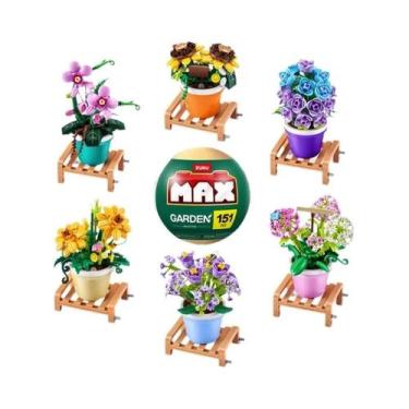 Imagem de Blocos De Montar Buquê De Flores Em Bola Surpresa, Brinquedo De Presen