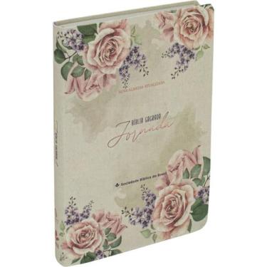 Imagem de Bíblia Sagrada Jornada  NAA  Espaço Anotações  Capa Rosas - SBB